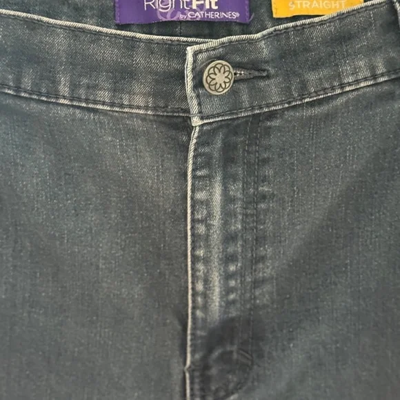 Women's Plus Jeans, Right Fit by Catherine's Straight Leg, Size 18W - Picture 3 of 11